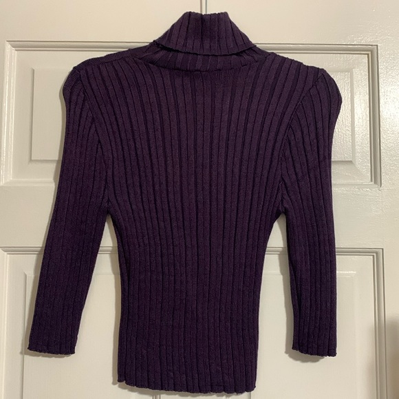 SALE ⚡️Purple Turtleneck Business casual Sz:M - Picture 3 of 3